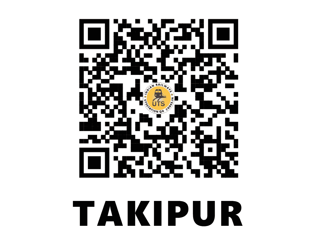 UTS QR Code for TAKIPUR - TKP - ER (WEST BENGAL)